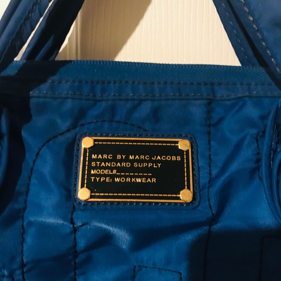 Blue Marc Jacobs laptop carrying shoulder bag - Picture 4 of 9